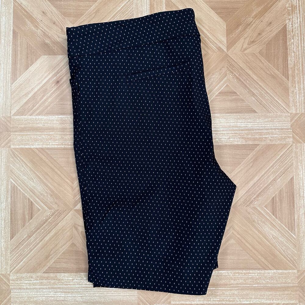 Hilary Radley Black White Dot Bermuda Shorts Womens XXL Easy Comfort Fit Pull-On - Picture 5 of 7